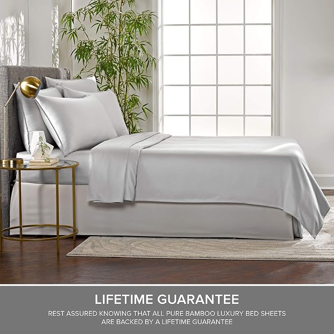 Pure Bamboo Split King Sheets, Genuine 100% Organic Viscose Derived from Bamboo - Image 4