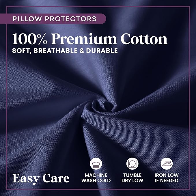 CirclesHome Pillow Protectors 4 Pack King Zippered - Image 4