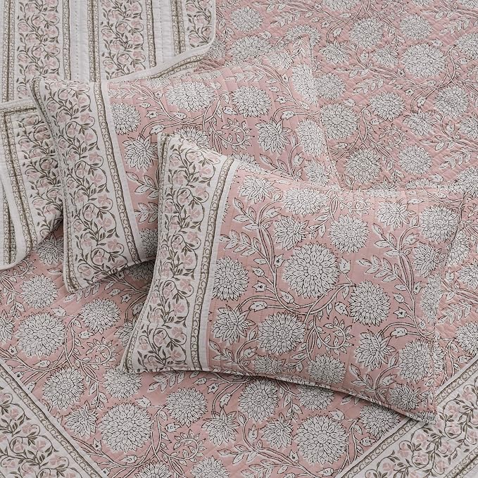 Levtex Home Adare Blush Reversible Full/Queen Quilt Set - Image 4
