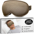 Sleep Mask for Deep Rest – 3D Weighted Design, 100% Light Blocking, Comfortable by FACEMOON