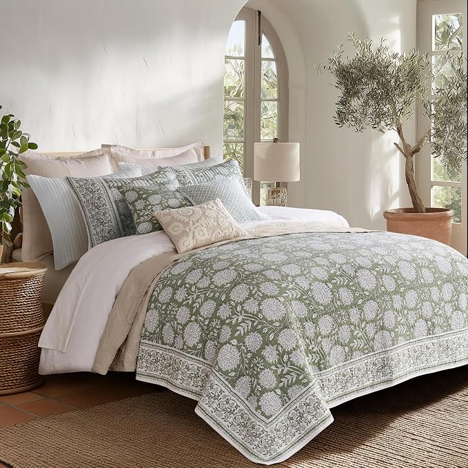 Levtex Home Adare Sage Reversible Twin/Twin XL Quilt Set - Image 2