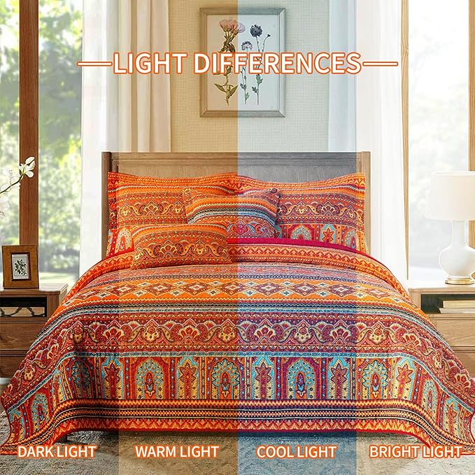 BEDIFANY Cotton California King Quilt Set - Image 6