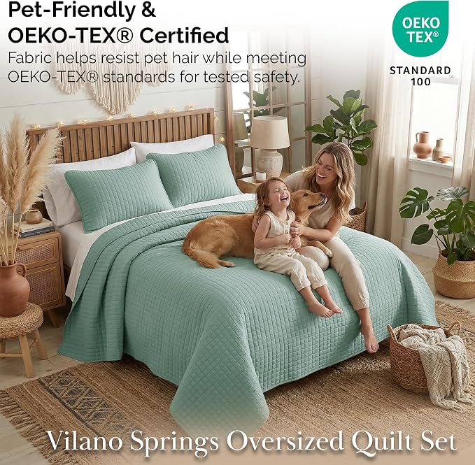Southshore Fine Living, Inc. Twin Quilt Coverlet Bedding Set, Soft Brushed - Image 5