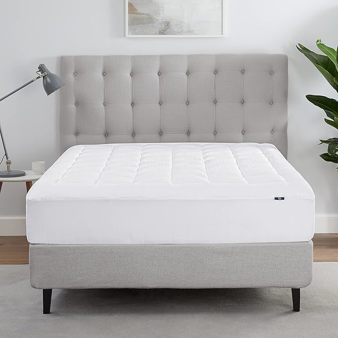 Serta ComfortSure Twin Mattress Cover, Fitted Pillow Top Mattress Pad, Super - Image 3