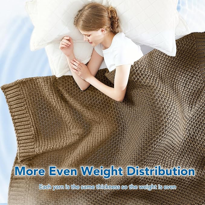 Topcee Knitted Weighted Blanket - Image 5