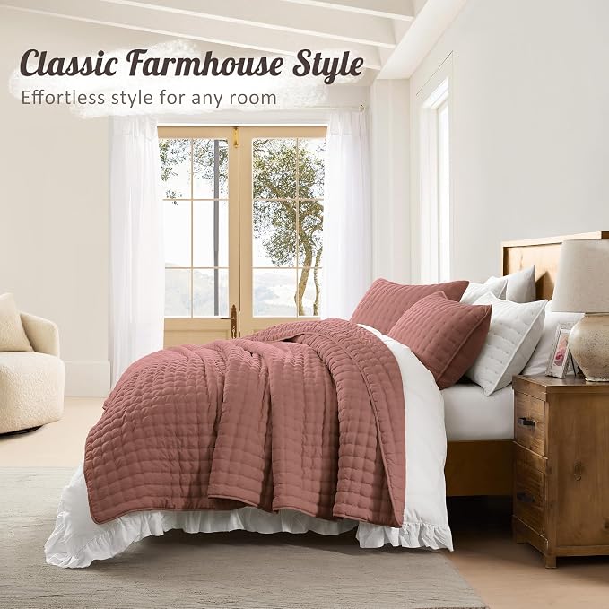 WDCOZY California Oversized Cal King Size Quilt Bedding Sets - Image 6