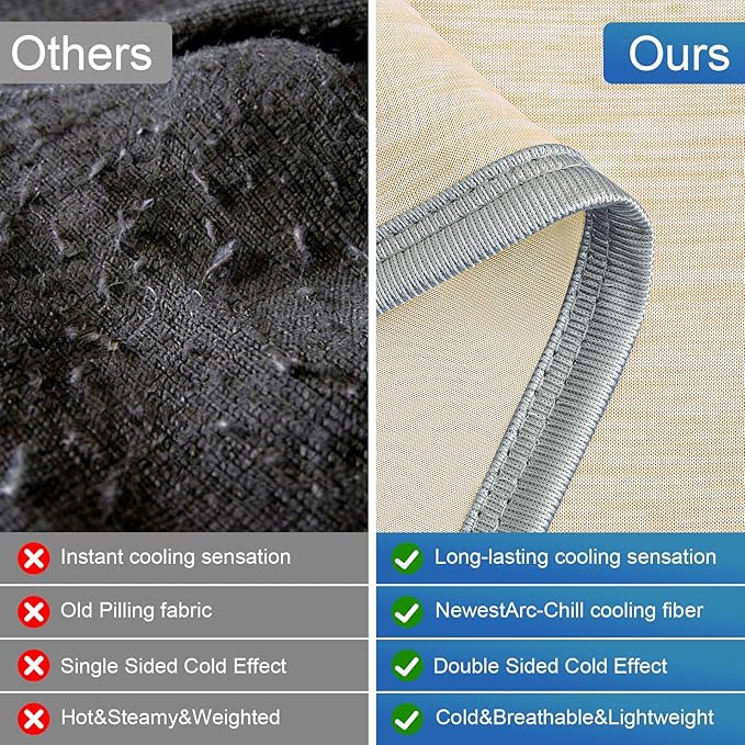 KMUSET Cooling Blanket Twin, Double Sided Summer Cooling Blankets - Image 6