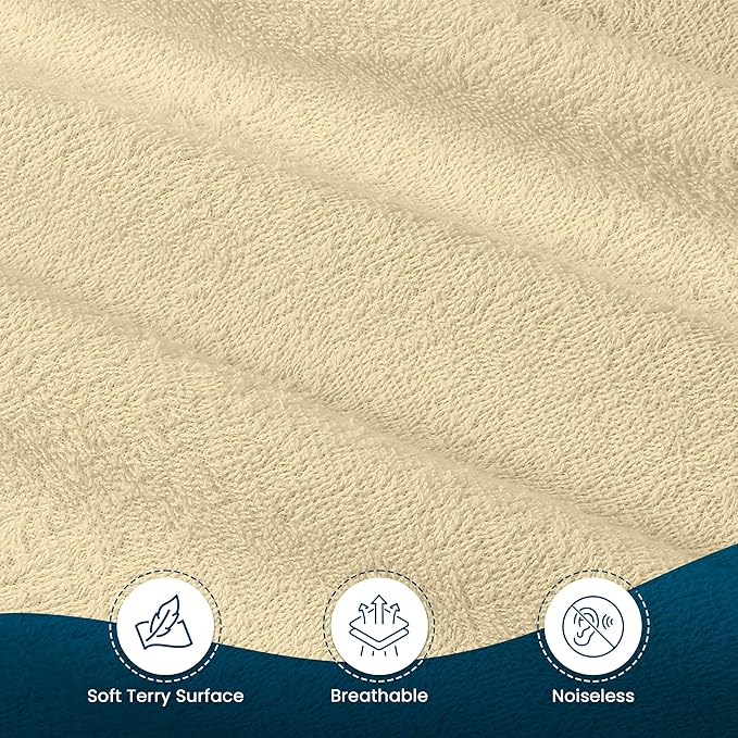 King Size Mattress Protector Waterproof, Premium 200 GSM Terry Mattress Cover - Image 8