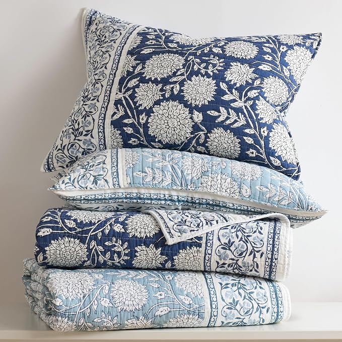 Levtex Home Adare Denim Reversible Twin/Twin XL Quilt Set - Image 7