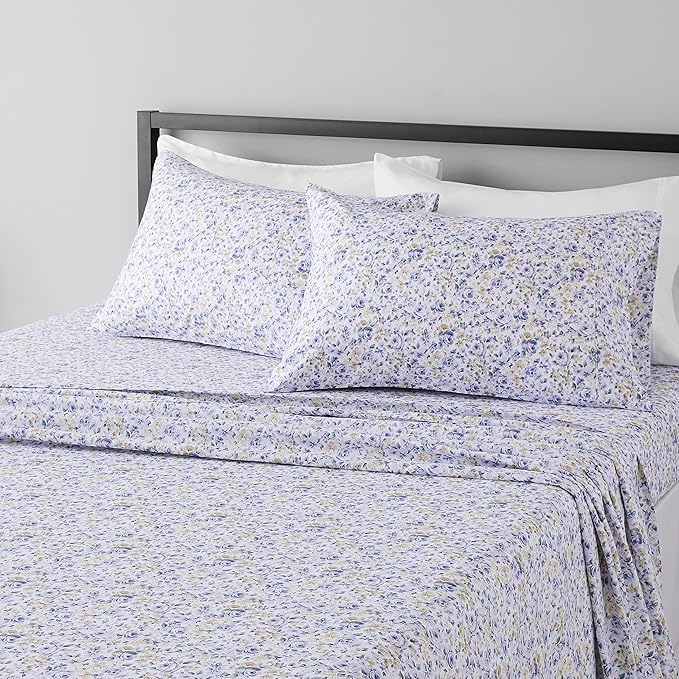 Amazon Basics Lightweight Breathable, Wrinkle Resistant Super Soft Brushed by AmazonBasics