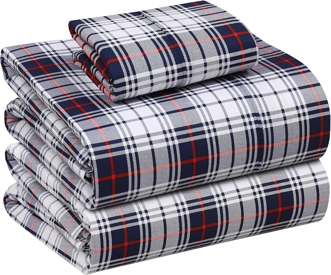 RUVANTI 100% Cotton Sheets – Twin XL Size Percale Bedding, Cooling & Breathable by Ruvanti