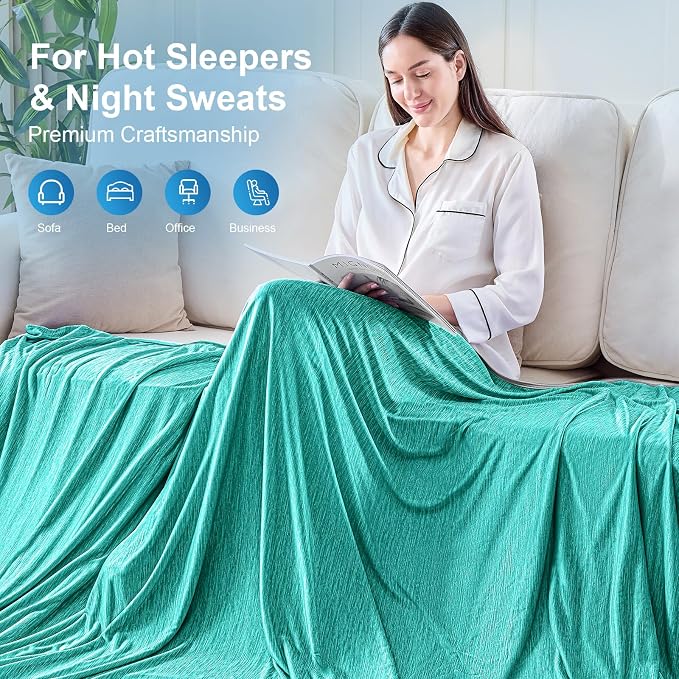 KMUSET Cooling Blanket Twin XL, Double Sided Summer Cooling Blankets - Image 8