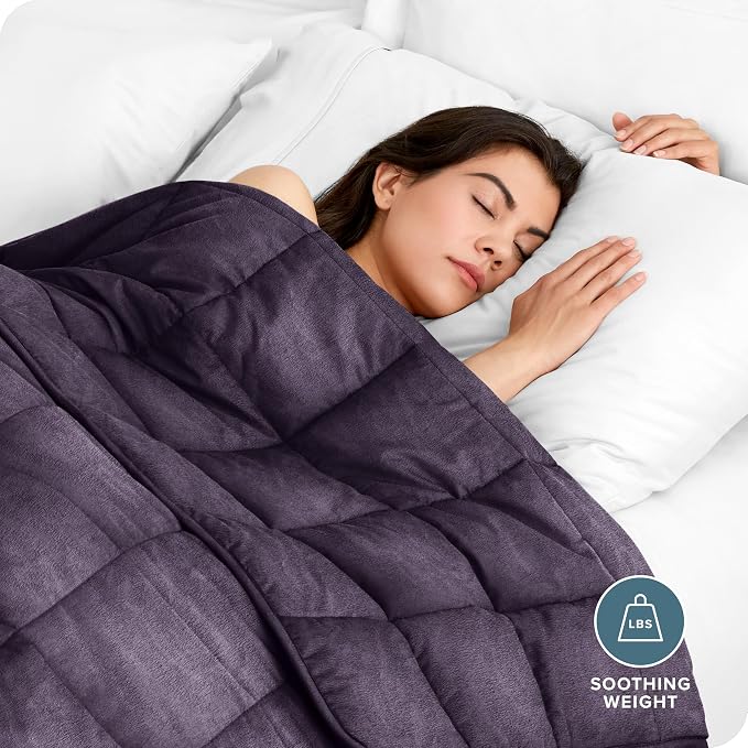Bare Home Weighted Blanket Queen Size 17lb - Image 2