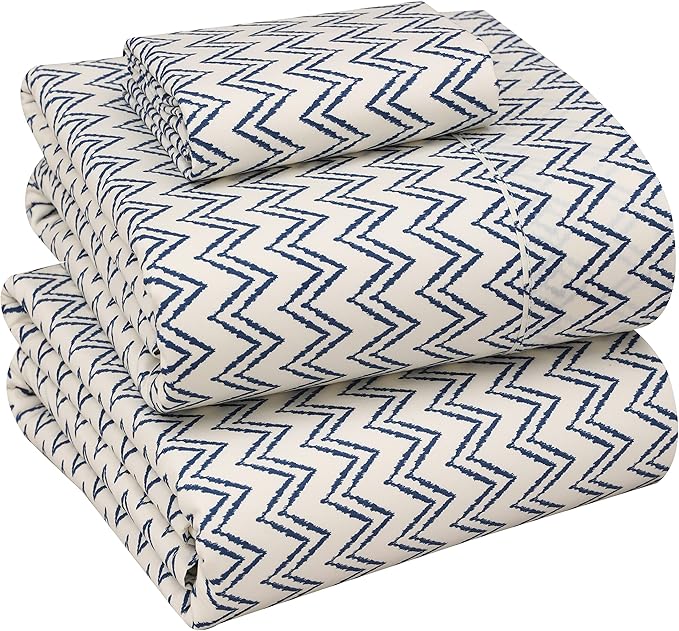 RUVANTI 100% Cotton Sheets – Twin XL Size Percale Bedding, Cooling & Breathable by Ruvanti