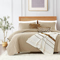 ROARINGWILD Beige Cloud Twin Size Quilt Bedding Sets by ROARINGWILD
