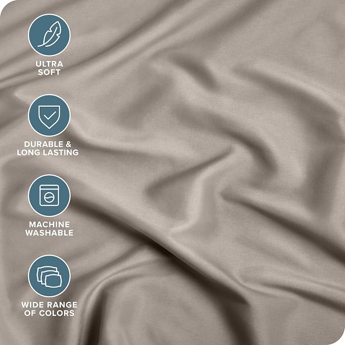 Bare Home Fitted Bottom Sheet Twin Extra Long - Image 2