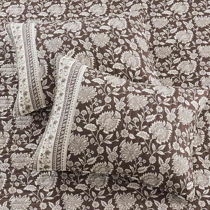 Levtex Home Adare Cocoa Reversible Full/Queen Quilt Set and 2 Pillow Shams - Image 5