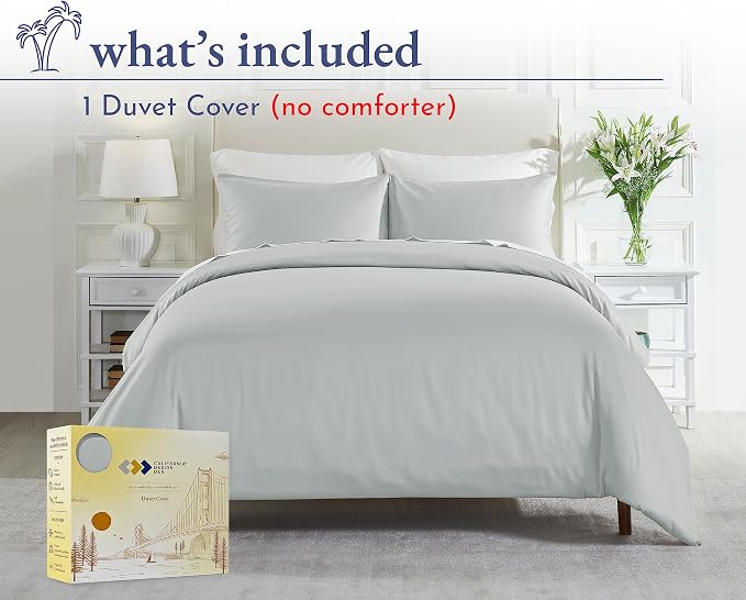 California Design Den 400 Thread Count Duvet Cover Oversized King Only - Image 3