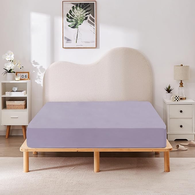 HBHLFZ Full Fitted Sheet Only, Soft Breathable Bottom Sheet - Image 6