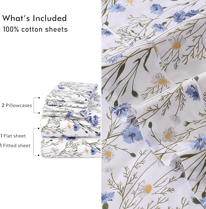 RUVANTI 100% Cotton Sheets – California King Percale Bedding, Cooling & - Image 9