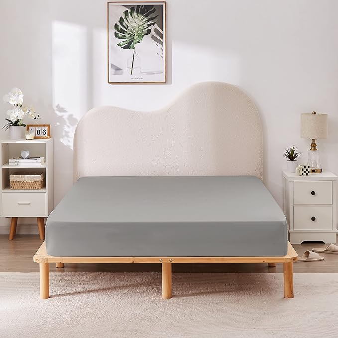 HBHLFZ Twin XL Fitted Sheet Only, Soft Breathable Bottom Sheet - Image 6
