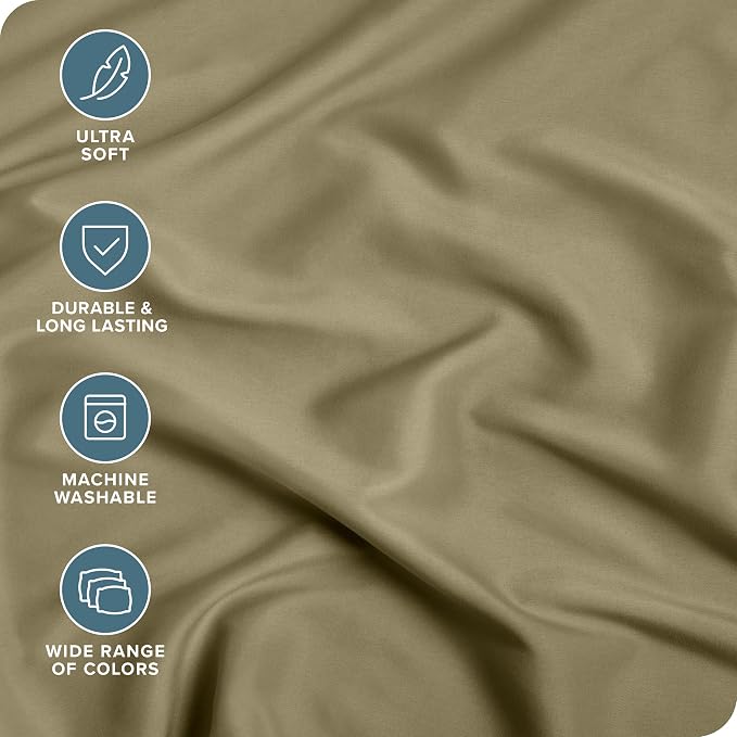 Bare Home Fitted Bottom Sheet Twin Extra Long - Image 2