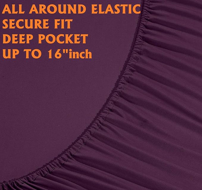 Elegant Comfort Luxury Soft Bed Sheets 1500 Premium Hotel Quality Microfiber - Image 4