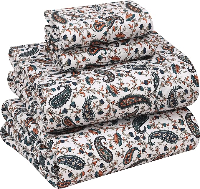 RUVANTI 100% Cotton Sheets – Full Size Percale Bedding, Cooling & Breathable by Ruvanti
