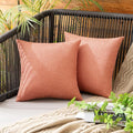 MIULEE Pack of 2 Decorative Outdoor Solid Waterproof Throw Pillow Covers Spring by MIULEE