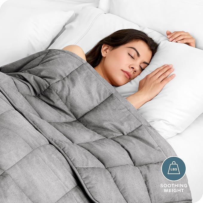 Bare Home Weighted Blanket Queen Size 22lb - Image 2