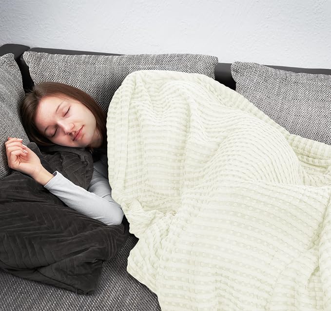 Utopia Bedding 100% Cotton Waffle Weave Blanket King Size - Image 8
