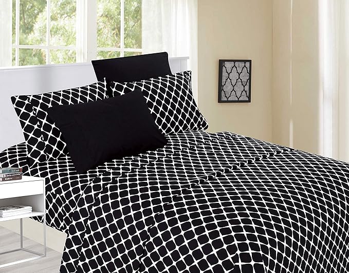 Elegant Comfort Luxury Soft Bed Sheets Bloomingdale Pattern - Image 2