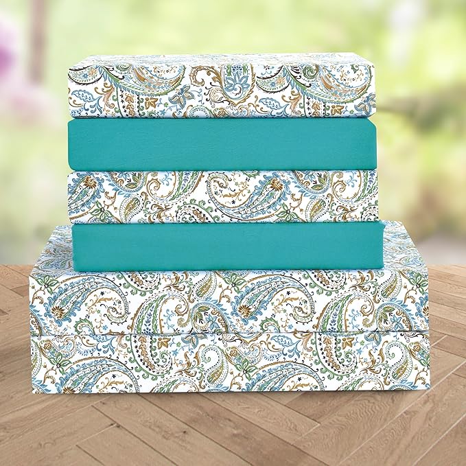 Elegant Comfort Luxury Soft Bed Sheets Paisley Pattern - Image 2