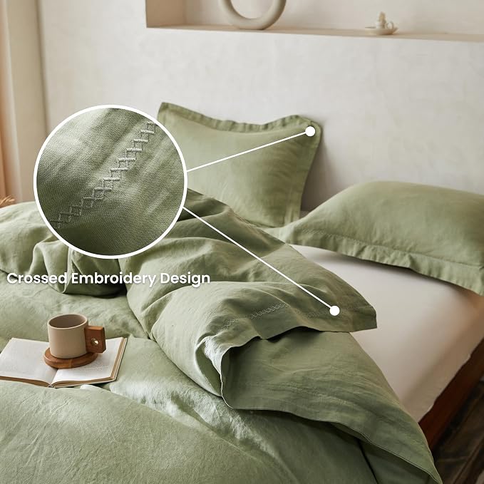 Simple&Opulence 100% Linen Duvet Cover Set - Image 3