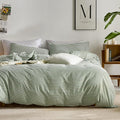 JELLYMONI 100% Natural Cotton 3pcs Striped Duvet Cover Sets, by JELLYMONI