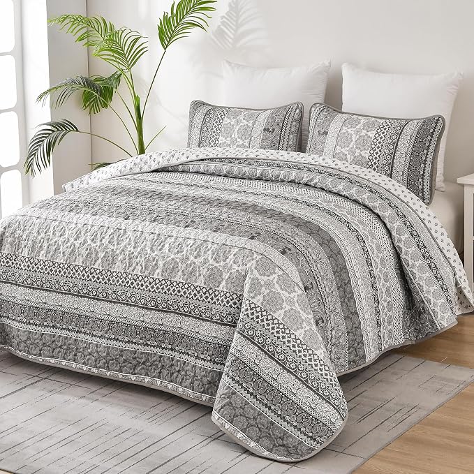 WONGS BEDDING Boho Quilt Set King Size - Image 2