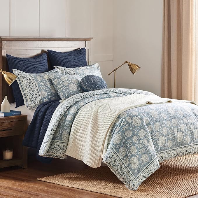 Levtex Home Adare Blue Reversible Twin/Twin XL Comforter Set - Image 2
