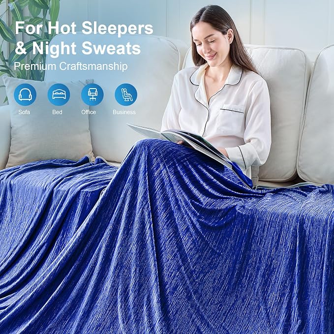 KMUSET Cooling Blanket Twin, Double Sided Summer Cooling Blankets - Image 8