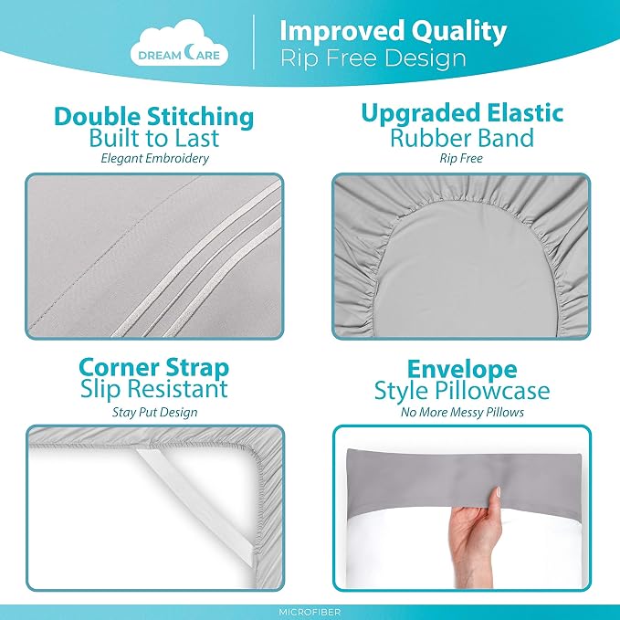 DREAMCARE Queen Sheet Set - Image 6