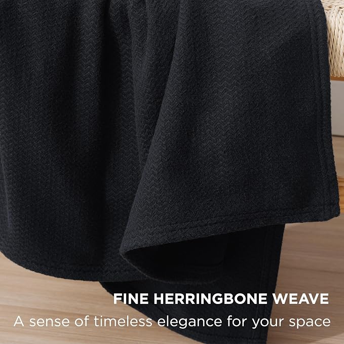 Bedsure GentleSoft 100% Cotton Large Throw Blanket - Image 3