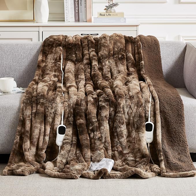Homemate Electric Heated Blanket Queen Size by Homemate