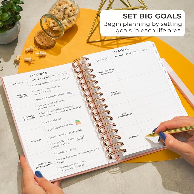 Clever Fox Dated Planner with Tabs 2026 – Weekly & Monthly Spiral Planner with - Image 5