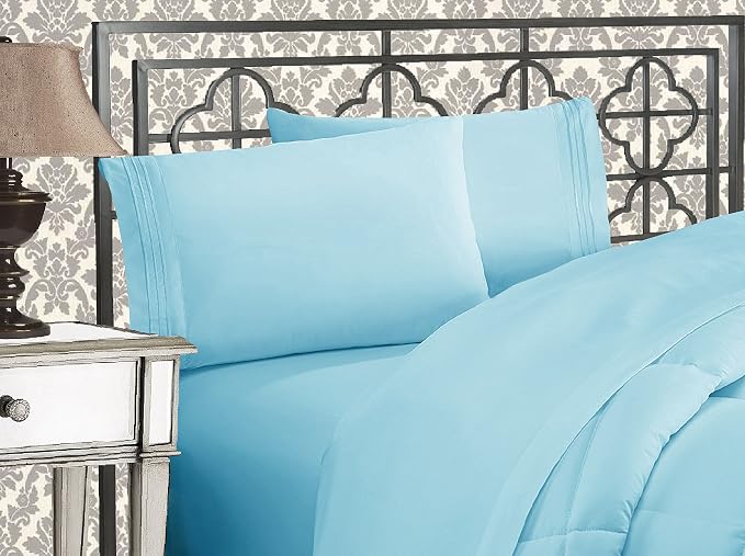 Elegant Comfort Luxurious 1500 Premium Hotel Quality Microfiber Three Line - Image 2