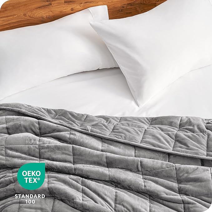 Bare Home Weighted Blanket King Size 25lb - Image 7