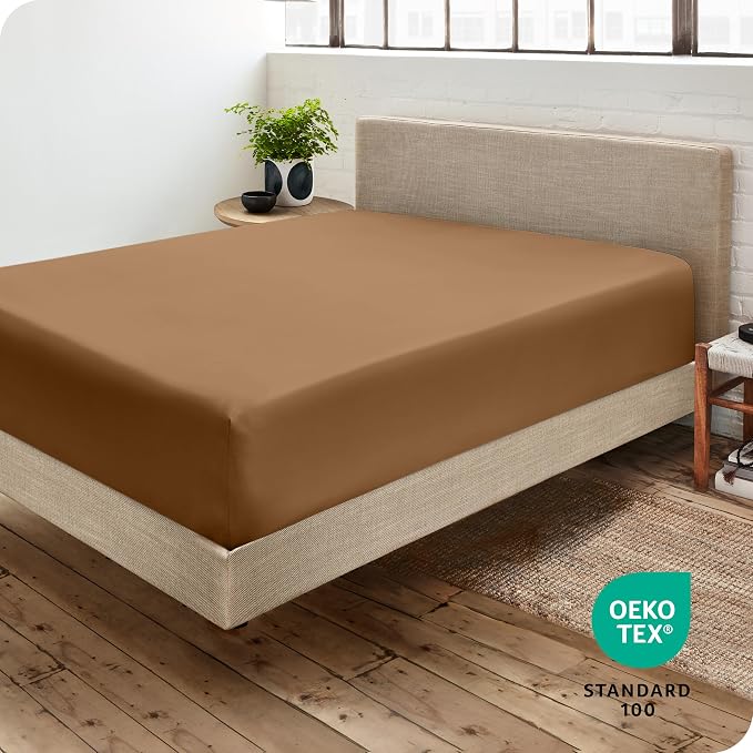 Bare Home Fitted Bottom Sheet Queen Size - Image 4
