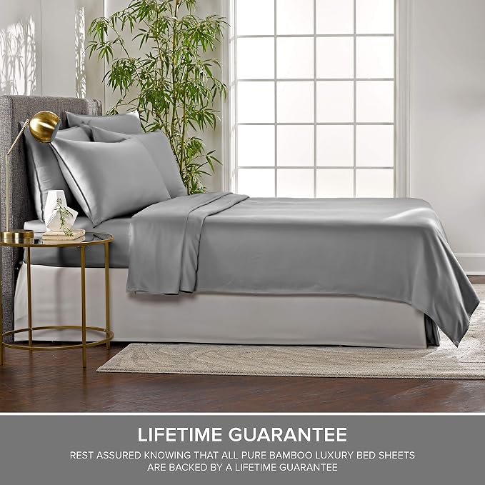 Pure Bamboo Split King Sheets, Genuine 100% Organic Viscose Derived from Bamboo - Image 4