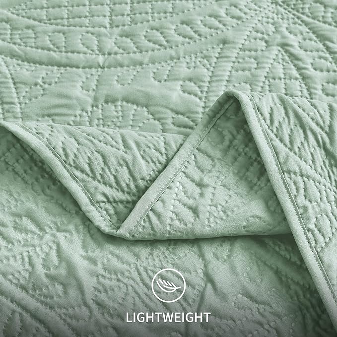 Love's cabin Quilts for Queen Bed Sage Bedspreads - Image 6