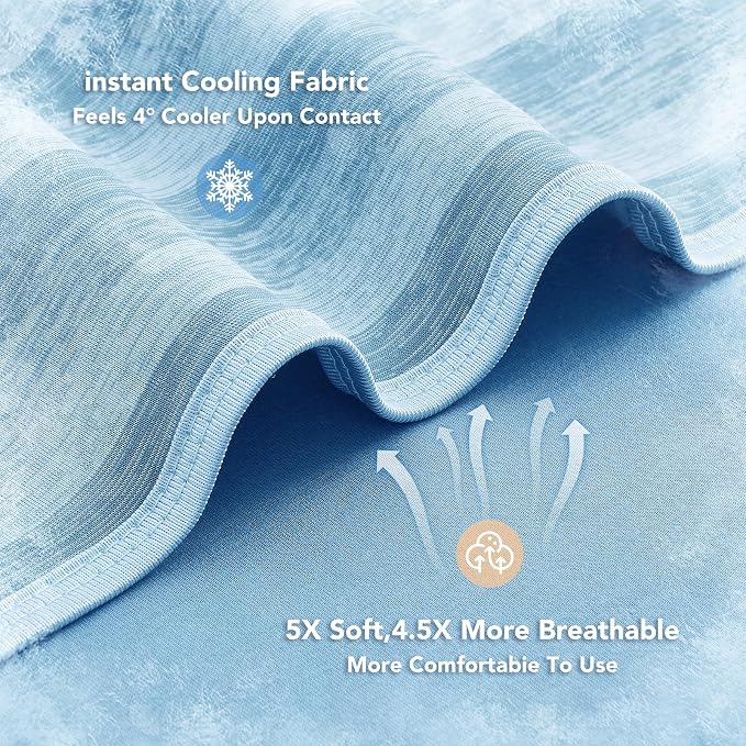 GOHERO Cooling Blanket King Size- 100"x90" Summer Cooling Throw Blanket - Image 5