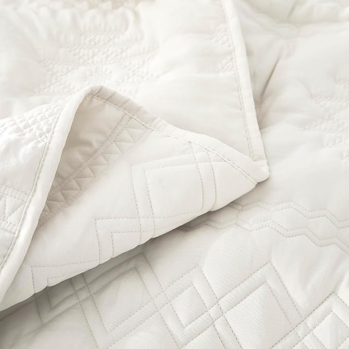WDCOZY Boho Ivory Twin Quit Size Bedding Sets - Image 6