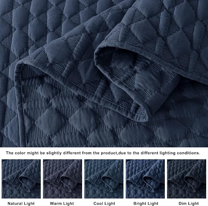 WDCOZY Oversized California Cal King Size Quilt Bedding Sets - Image 3